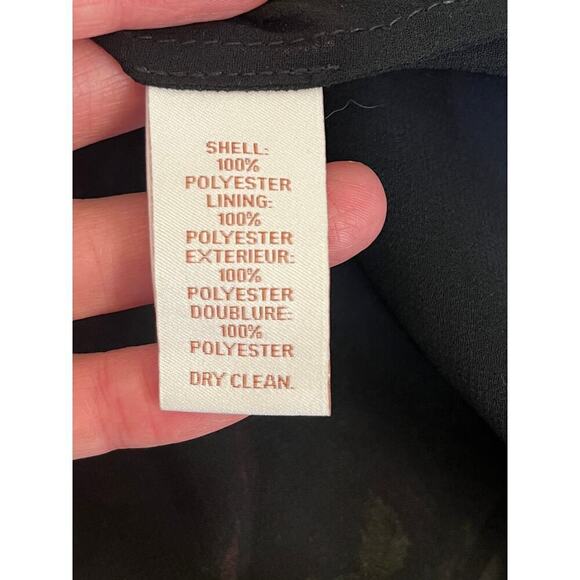 Scripted Black Floral Peasant Blouse Off The Shoulder Size S. NEW - Picture 11 of 11